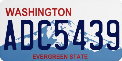 WA license plate ADC5439