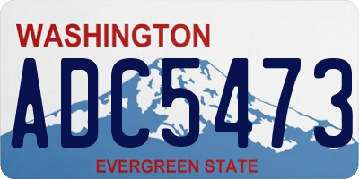 WA license plate ADC5473