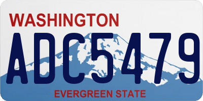 WA license plate ADC5479