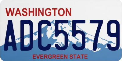 WA license plate ADC5579