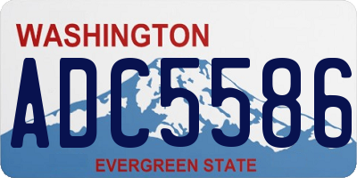 WA license plate ADC5586