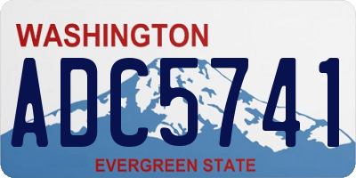 WA license plate ADC5741
