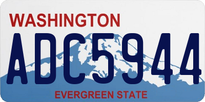 WA license plate ADC5944