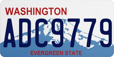 WA license plate ADC9779