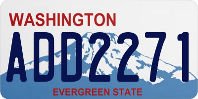 WA license plate ADD2271
