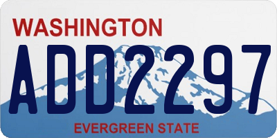 WA license plate ADD2297