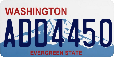 WA license plate ADD4450
