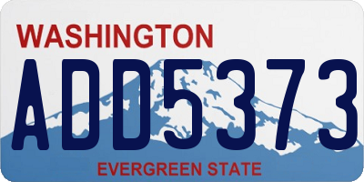 WA license plate ADD5373