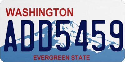 WA license plate ADD5459