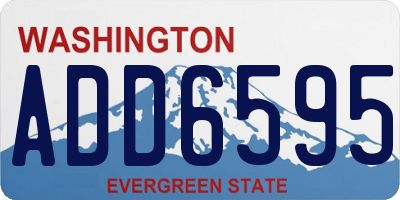 WA license plate ADD6595