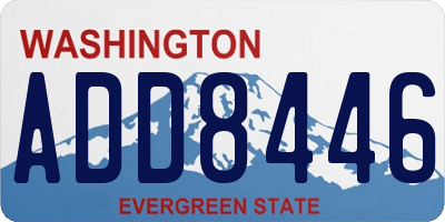 WA license plate ADD8446