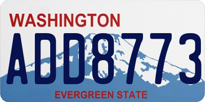 WA license plate ADD8773