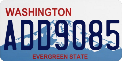 WA license plate ADD9085