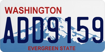 WA license plate ADD9159