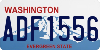 WA license plate ADF1556