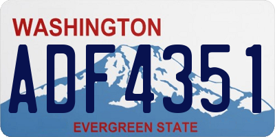 WA license plate ADF4351