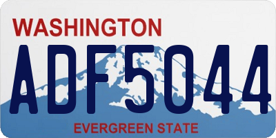 WA license plate ADF5044