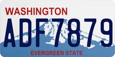WA license plate ADF7879
