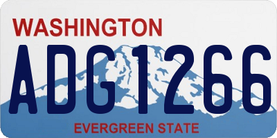 WA license plate ADG1266