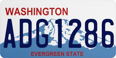WA license plate ADG1286