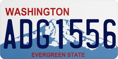 WA license plate ADG1556
