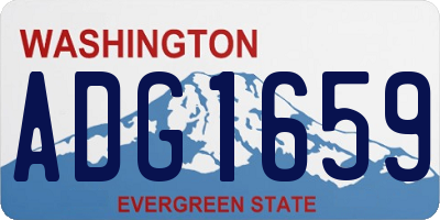 WA license plate ADG1659