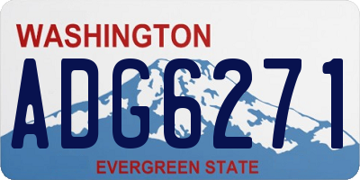 WA license plate ADG6271