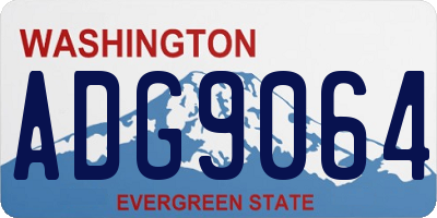 WA license plate ADG9064