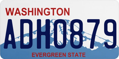 WA license plate ADH0879