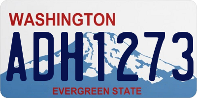 WA license plate ADH1273