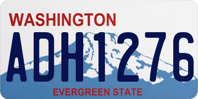 WA license plate ADH1276