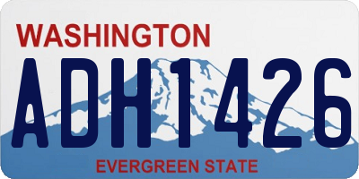WA license plate ADH1426