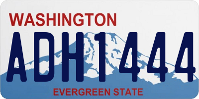 WA license plate ADH1444