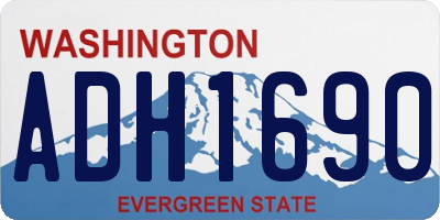 WA license plate ADH1690