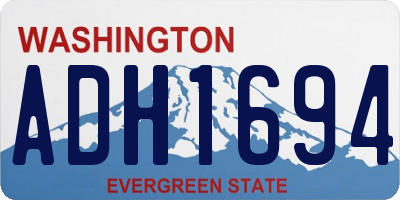 WA license plate ADH1694