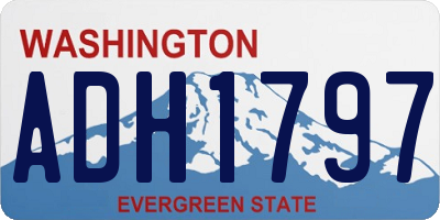 WA license plate ADH1797