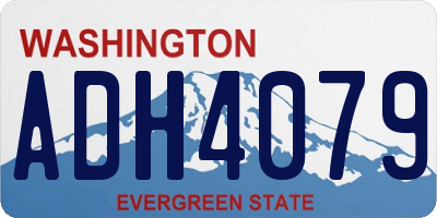 WA license plate ADH4079