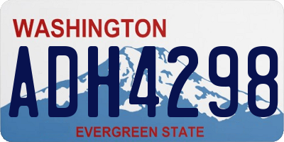 WA license plate ADH4298