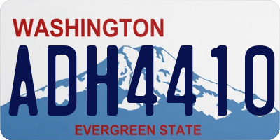 WA license plate ADH4410