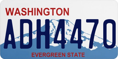 WA license plate ADH4470