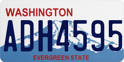 WA license plate ADH4595