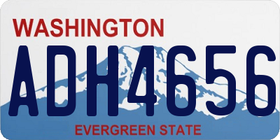 WA license plate ADH4656