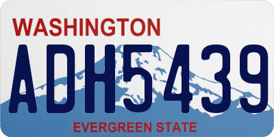 WA license plate ADH5439