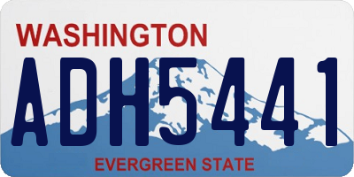 WA license plate ADH5441