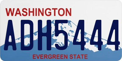 WA license plate ADH5444