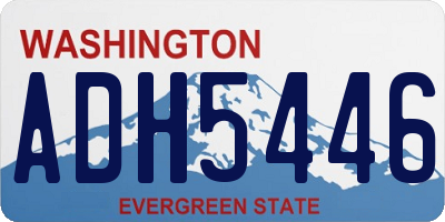 WA license plate ADH5446