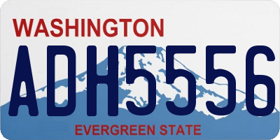 WA license plate ADH5556