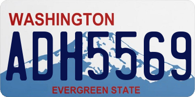 WA license plate ADH5569