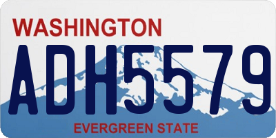 WA license plate ADH5579