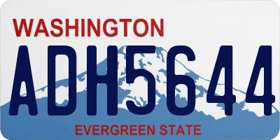 WA license plate ADH5644